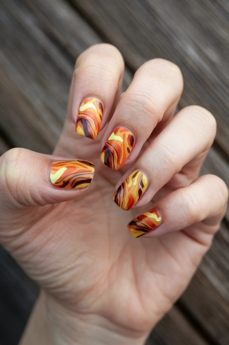 Autumn Wind Swirl Design