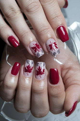 Maple and Oak Leaf Mix