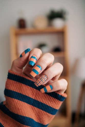 Sweater Weather Textured Coffin Nails